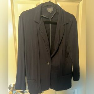 XL Market and Spruce navy blazer with ruffles on back. Stitch Fix